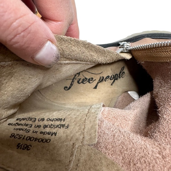 NWOT Free People Jack Zip Ankle Bootie Blush - Picture 14 of 15